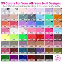 Beetles Gel Nail Polish Kit With U V Light - 80Pcs Color Enchantment 55 Colors Gel Polish Starter Kit - 81 Pcs 55 Colors Gel Polish - 查看 4