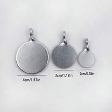 3pcs High Strength Outdoor Shooting Target, Stainless Steel Slingshot Practice Targets - Silver - View 4