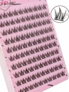 100pcs Dog-Themed False Eyelashes - Slouchy Puppy Cartoon Style, Ultra Soft Lashes, Natural Look, Suitable For Beginners, Jelly Glue - View 5