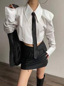 1pc Unisex Black 1.9 Inch (5cm) Skinny Tie, Suitable For Weddings, Graduation, Formal And Casual Occasions - Black - View 3