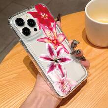 1 chiếc ốp lưng điện thoại trong suốt, in UV, rỗng, họa tiết hoa, tương thích với iPhone 17/17 Pro/17 Pro Max/AIR/7/8/7 Plus/8 Plus/X/XS/XR/XS Max/11/11 Pro/11 Pro Max/12/12 Mini/12 Pro/12 Pro Max/13/13 Mini/13 Pro/13 Pro Max/14/14 Pro/14 Pro Max/14 Plus/15/15 Pro/15 Plus/15 Pro Max/16/16 Pro/16 Plus/16 Pro Max, ốp lưng mềm in hoa. - Nhiều màu - Xem 4