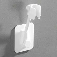 3pcs No-Drill Fixed Base, Adjustable Rainfall Shower Head Bathroom Shower Head Accessories, Shower Bracket - Type a - View 1