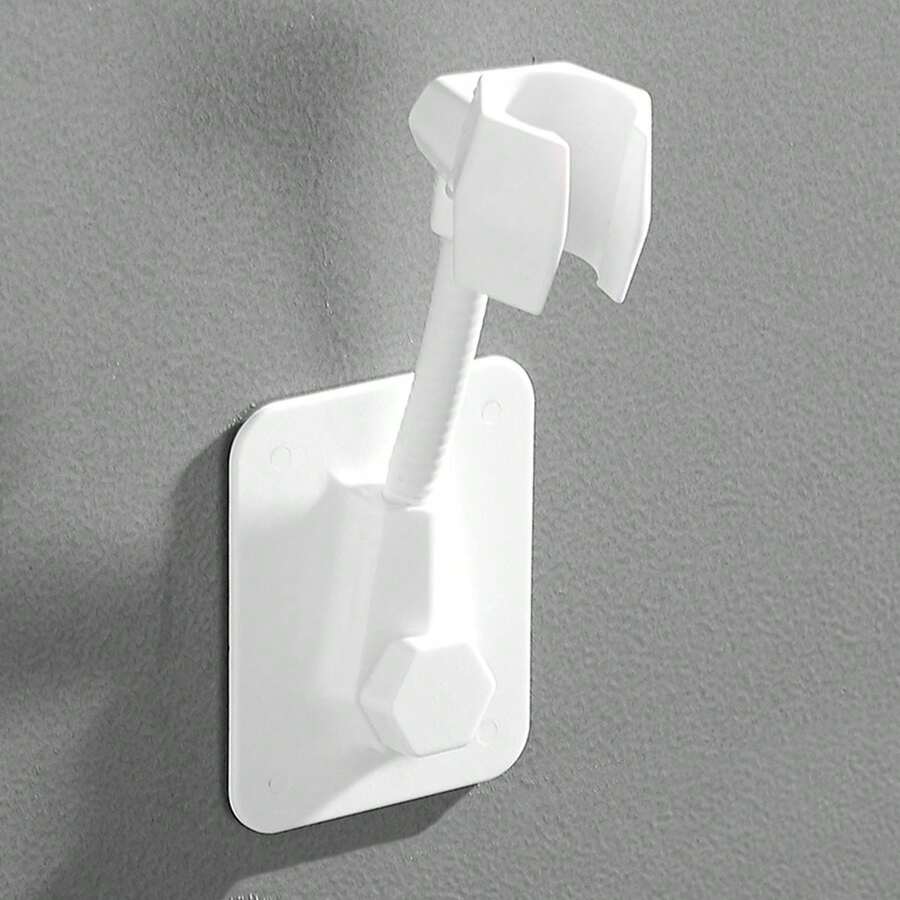 3pcs No-Drill Fixed Base, Adjustable Rainfall Shower Head Bathroom Shower Head Accessories, Shower Bracket - Type a - View 1