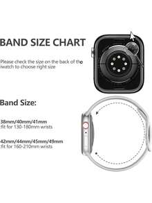 2条装柔软硅胶运动表带，可调节防水腕带，带镂空防摔保护壳，兼容 40/41/42/44/45/46/49mm Ultra/SE/11/10/9/8/7/6/5/4系列智能手表配件 - 浪花綠錶帶+中空黃殼 - 查看 6