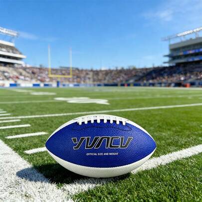 1 Stück Standard American Football für Outdoor-Training und Freizeitspiel mit offizieller Standardgröße, Größe 9, 6 Rugby