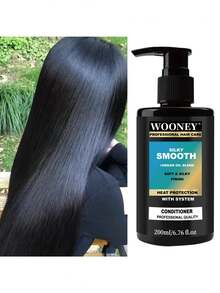 200毫升丝滑柔顺抗毛躁护发素，专为毛躁发质设计，蕴含摩洛哥坚果油、角蛋白、大米精华、生姜提取物，蕴含摩洛哥坚果油混合物，丝滑柔顺护发素深层滋润，抚平毛躁和飞翘，令秀发柔软顺滑。 - 1件護髮素 - 查看 1