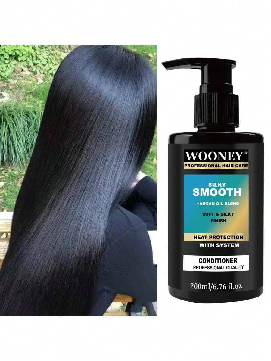 200毫升丝滑柔顺抗毛躁护发素，专为毛躁发质设计，蕴含摩洛哥坚果油、角蛋白、大米精华、生姜提取物，蕴含摩洛哥坚果油混合物，丝滑柔顺护发素深层滋润，抚平毛躁和飞翘，令秀发柔软顺滑。 - 1件護髮素 - 查看 1