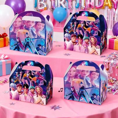 12件套 2026热销韩国女团扩音器装饰品、糖果盒、生日派对礼物、偶像粉丝礼物、学生派对用品