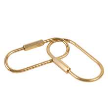 1个金色螺丝锁钥匙扣，极简风格金色钥匙链夹，男女通用登山扣钥匙圈，适用于背包、汽车、学校，哥特式Y2K风格 - 多款式 - 查看 9