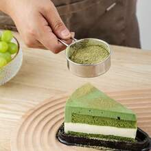 1 pieza Tamiz de acero inoxidable - Ideal para espolvorear matcha/cacao/azúcar sobre pasteles y postres (Esencial para hornear en casa) - Ver 4