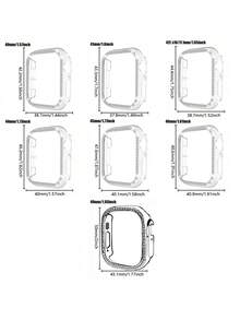 2件裝閃亮水晶鑽保護殼，相容 40/41/42/44/45/46/49mm，適用於 Series 12 Ultra/SE/11/10/9/8/7/6/5/4，粉色 + 星光色智慧手錶保護套配件 - 鏤空星光色+原機粉 - 查看 8