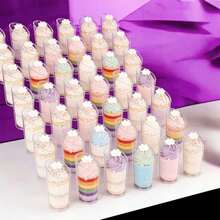 10/20/30/50/100个装透明斜边圆杯，慕斯杯，布丁杯，甜点杯，冷饮派对杯，可重复使用，适用于婚礼、节日和各种主题庆祝活动 - 無色 - 查看 2