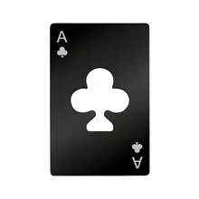 1pc Stainless Steel Spade A Poker Card Bottle Opener, Soda Bottle Cap Opener - Black and White - View 8