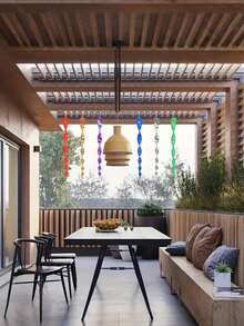 10 chiếc que phản quang chống chim xoay tròn, que nhựa đuổi chim có thiết kế xoay, thích hợp để chống chim trong vườn và trang trại ngoài trời, que nhựa chống chim ngoài trời cho vườn, vườn cây ăn quả, ban công, trang trại, thích hợp để treo làm đồ trang trí sân vườn, đồ trang trí treo ngoài trời, trang trí nhà cửa. - A - Xem 3