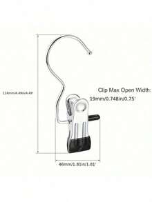 1pc Rotatable 4-Prong Hook, Multi-Purpose Hanging Hook, Swivel Hook - Multicolor - View 11