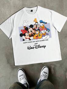Disney World Family Printed T-Shirts, Team T-Shirts, Parent-Child Clothing, Men's Clothing, Father-Son Clothing, Casual Travel T-Shirts - Áo trắng nữ - Xem 2