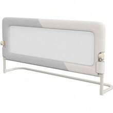 Barandillas de cama regulables para camas infantiles, 1,8 metros, color gris, estampado . - Negro - Ver 1