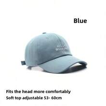 2023 New Spring/Summer Women's Baseball Cap, Versatile, Small Face-Flattering, Letter Embroidery, Curved Brim, Fashion Style - Multicolor - View 7