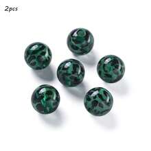 新款豹纹亚克力散珠心形星形透明直孔DIY手机链串珠材料 - 彩色 - 查看 19