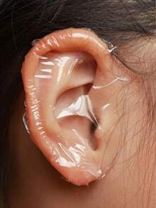 10个/20个/30个/40个/60个/100个装塑料防水耳塞，游泳防水耳塞 - 無色 - 查看 7