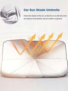 Stay Cool And Protected With 1pc Car Sunshade For Summer - Multicolor - View 4