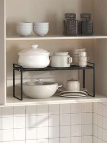 1/2 piezas Estante de almacenamiento de cocina, organizador de mostrador de metal para utensilios de cocina, especias y herramientas de cocina - Multicolor - Ver 7
