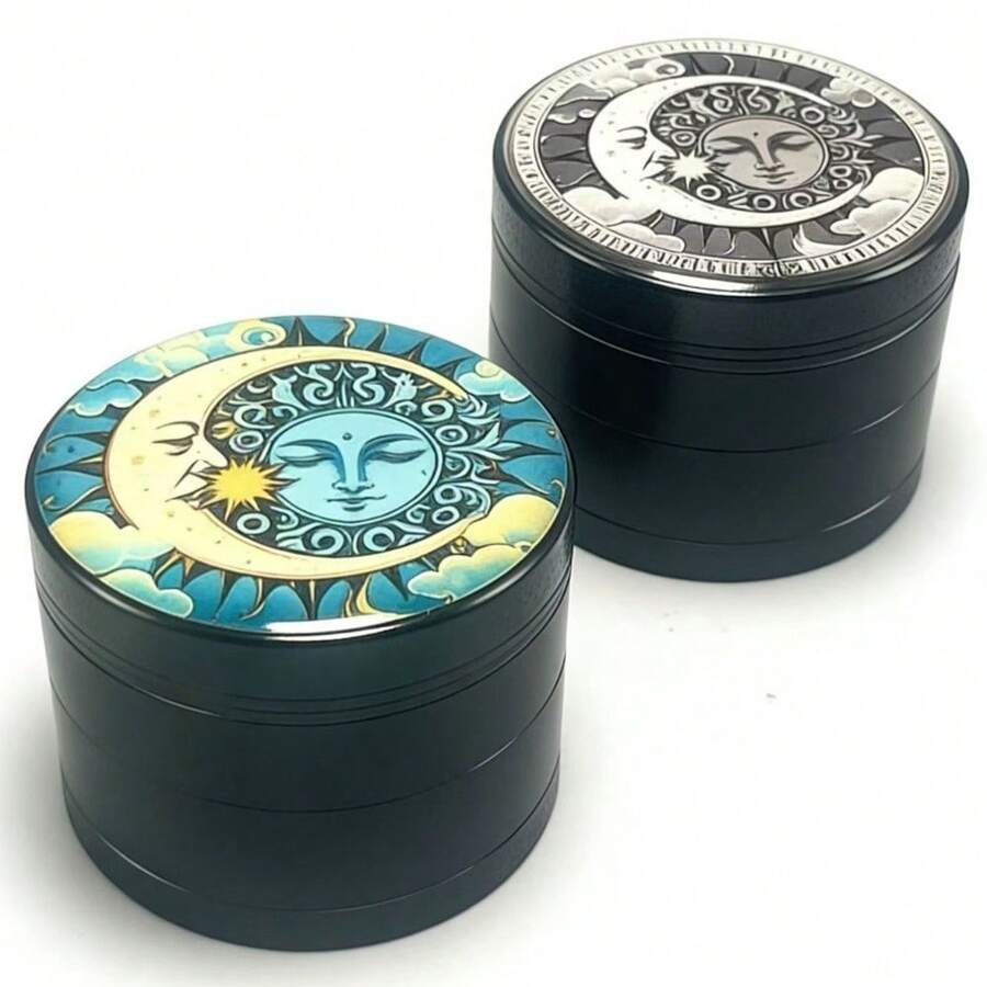 1件金属研磨器，4层筛网研磨器，厨房工具，结构精密 - 彩色 - 查看 1