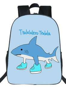 New Fashion Printed Large Capacity Backpack, Suitable For Teenagers, Welcoming New Semester, Minimalist & Personalized, Lightweight & Relieving, Printed Polyester Travel Backpack - Classic Of Mountains and Seas - View 3