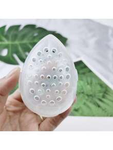 便携式透明透气化妆蛋收纳盒，带防霉防潮海绵保护壳，适用于化妆海绵/粉扑/粉扑等物品，可用于房间、家居、卧室、浴室、粉色房间、客厅装饰、旅行用品、礼品袋、送给妈妈、爸爸、男士、朋友、老师的礼物、生日礼物、婚礼礼物、办公桌、置物架、配件收纳、礼品盒、趣味礼物、收纳盒、珠宝盒、化妆刷收纳袋、香水收纳盒、化妆包、女士礼物、圣诞礼物、送礼佳品等。 - 彩色 - 查看 3