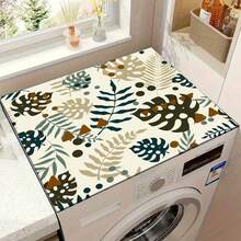 1pc Tropical Geometric Pattern, Warm Home Atmosphere, Diatomite, Non-Slip, Suitable For Washing Machine Cover Mat, Dryer Cover Mat, Coffee Machine Mat, Kitchen Countertop Mat. Multi-Purpose Household Mat - Soft and Cute Rich Pig - View 12