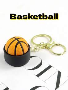 3D Printed Stress Relief Ball Keychains, PLA Material, Realistic Basketball, Football, Rugby, Volleyball, Golf Ball, Baseball, Tennis Ball, Beach Ball And Pickleball Pendants - Balls - View 11