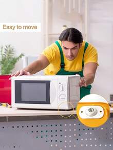 4/8pcs Swivel Casters, Bullseye Swivel Balls, Miniature Bearing Nylon Swivel Balls, Suitable For Small Devices, Smooth Rolling - Beige - View 10