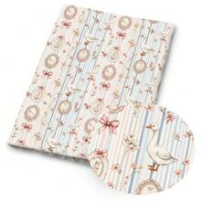 1 tấm vải chần bông in hình vịt và nơ kiểu cổ điển - 59 x 19,68 inch (150 x 50 cm) - Vải polyester cắt sẵn với họa tiết vịt kiểu nông trại màu pastel - Thích hợp cho may vá DIY, làm sổ lưu niệm, khăn trải bàn và các sản phẩm thủ công. - con vịt - Xem 10