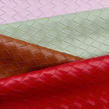 1 Roll High-Quality 3D Woven Pattern Faux Leather Fabric (12*53 Inches) - Fashionable And Innovative Crafting Fun, Suitable For Making Leather Earrings, Bows And Handbags, Belts Design, DIY Craft Material - Durable, Versatile And Easy To Sew - 30*138CM - View 6