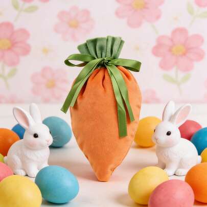 أكياس جزر أرنب عيد الفصح، أكياس حلوى ديكور الحفلات، أكياس تغليف الهدايا، لوازم حفلات عيد الميلاد الجديدة والمناسبات المنزلية والحفلات