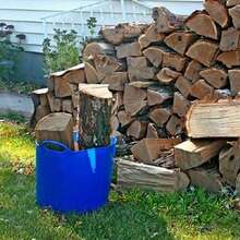 Poly/Rubber FlexTub Bucket | Ultra Durable & Versatile Farm Tub | Plastic Synthetic Gardening Tub (1, Blue) - Màu xanh da trời - Xem 4