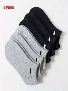 6 đôi tất thoáng khí - Chất liệu pha trộn giữa polyester và spandex thoải mái, thiết kế màu trơn, dệt kim nhẹ, phù hợp cho trang phục thường ngày | Phong cách tối giản | Chất liệu mềm mại, phong cách sống năng động, tất thể thao và giải trí đa năng, thiết kế tất dễ thương, tất đôi mặc nhà, tất nam công sở. - Nhiều màu - Xem 11