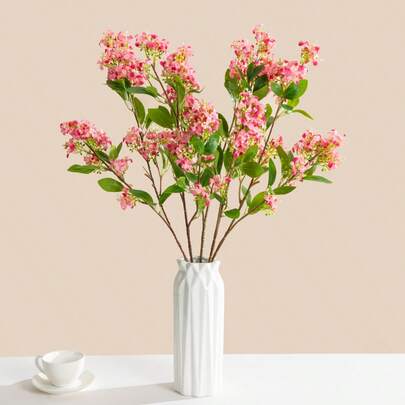 1 Bó hoa giả bằng lụa dài 30,31 inch - Hương thơm ngàn dặm, bó hoa mô phỏng, thích hợp trang trí nhà cửa, phòng ăn, phòng khách, sân vườn, nghệ thuật cắm hoa, đạo cụ chụp ảnh, hoa giả, hoa cưới, bó hoa cô dâu, đồ dùng đám cưới, trang trí đám cưới, hoa trang trí, trang trí mùa xuân, Ngày Valentine