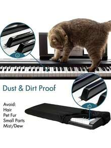 1pc Piano Keyboard Dust Cover, Electric Piano Keyboard Covers For Digital Electric Pianos, Full Cover Drawstring Lock Music Keyboard Protector Cover For 61 Keys And 88 Keys - Multicolor - View 10