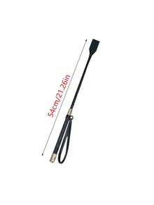 1 件 PU 皮革马鞭，柔软马术鞭，带防滑编织手柄和腕带，马术训练配件 - 彩色 - 查看 16