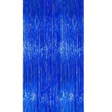 3pcs/Set 100*200cm Gold Tassel Ribbon, Shiny Metallic Texture Design, Suitable For Photography Studio Props, Birthday Party, Bridal Shower, Wedding Decoration, Backdrop, Party Decoration, Photo Booth Props - Royal Blue - View 8