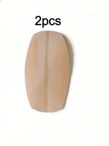 4/2pcs Silicone Bra Strap Clips, Nude + White + Black, Non-Slip Shoulder Pads, Soft Invisible Bra Strap Protectors - / - View 11