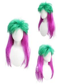 Tóc giả cá tính, nổi loạn màu vàng cam: Giải phóng năng lượng mạnh mẽ, nổi loạn của Punk và Metal với kiểu tóc giả tương phản cao này, nổi bật với phần đỉnh đầu màu vàng nhọn và các sợi tóc hai bên màu cam rực lửa, lý tưởng để hóa thân thành những biểu tượng chống đối chính quyền, dân chơi đường phố và những người nổi loạn thời trang khác biệt tại các lễ hội âm nhạc và các buổi biểu diễn ngầm. - Nhiều màu - Xem 10