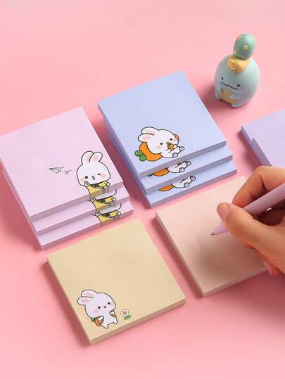 80 قطعة ملاحظات لاصقة كرتونية ذات ألوان سادة - ملاحظات ذاتية اللصق بصفحات قابلة للإزالة، ألوان متنوعة، سهلة الحمل، قابلة للإزالة، مناسبة للتسجيل والتنظيم - مثالية للمكتب