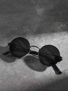 1 Cặp kính thời trang và thanh lịch với gọng kim loại kiểu cổ điển, phù hợp cho du lịch mùa hè, trang phục đi biển và chụp ảnh. - Nhiều màu - Xem 3