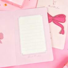 Bộ thiệp chúc mừng nơ hồng dễ thương - Thiệp sinh nhật gấp đôi dập nổi bằng nhũ vàng, quà tặng cho bé gái, thiết kế nơ dễ thương mộng mơ, thiệp chúc phúc ngọt ngào, thiệp thông tin gấp đôi sang trọng, chi tiết nơ 3D thủ công, quà tặng cho bạn thân, chị gái, bạn gái, kỷ niệm, tốt nghiệp, ngày Valentine, tiệc cưới. - Nơ hồng - Xem 3