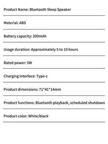 Wireless Bone Conduction Pillow Bluetooth Speaker, Portable Smart Sleep Aid, No Card Needed Mini Sound Box - Multicolor - View 11