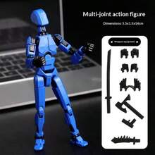 DIY Multi-Joint Movable Creative Toy Lucky 13-Joint Figure Ornament Figurine Self-Assembly - Multicolor - View 33
