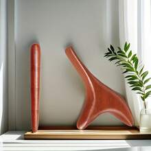 Wood Trigger Point Massage Tools & Acupoint Pen Set Wood Massage For Whole-Body Foot Back Legs Guasha Relax - Brown - View 10