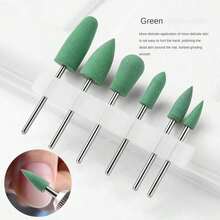 6pcs Professional Nail Drill Bit Set, For Removing Cuticles And Polishing, Silicone Nail Drill Bits With Russian And Japanese Style - Multicolor - View 10